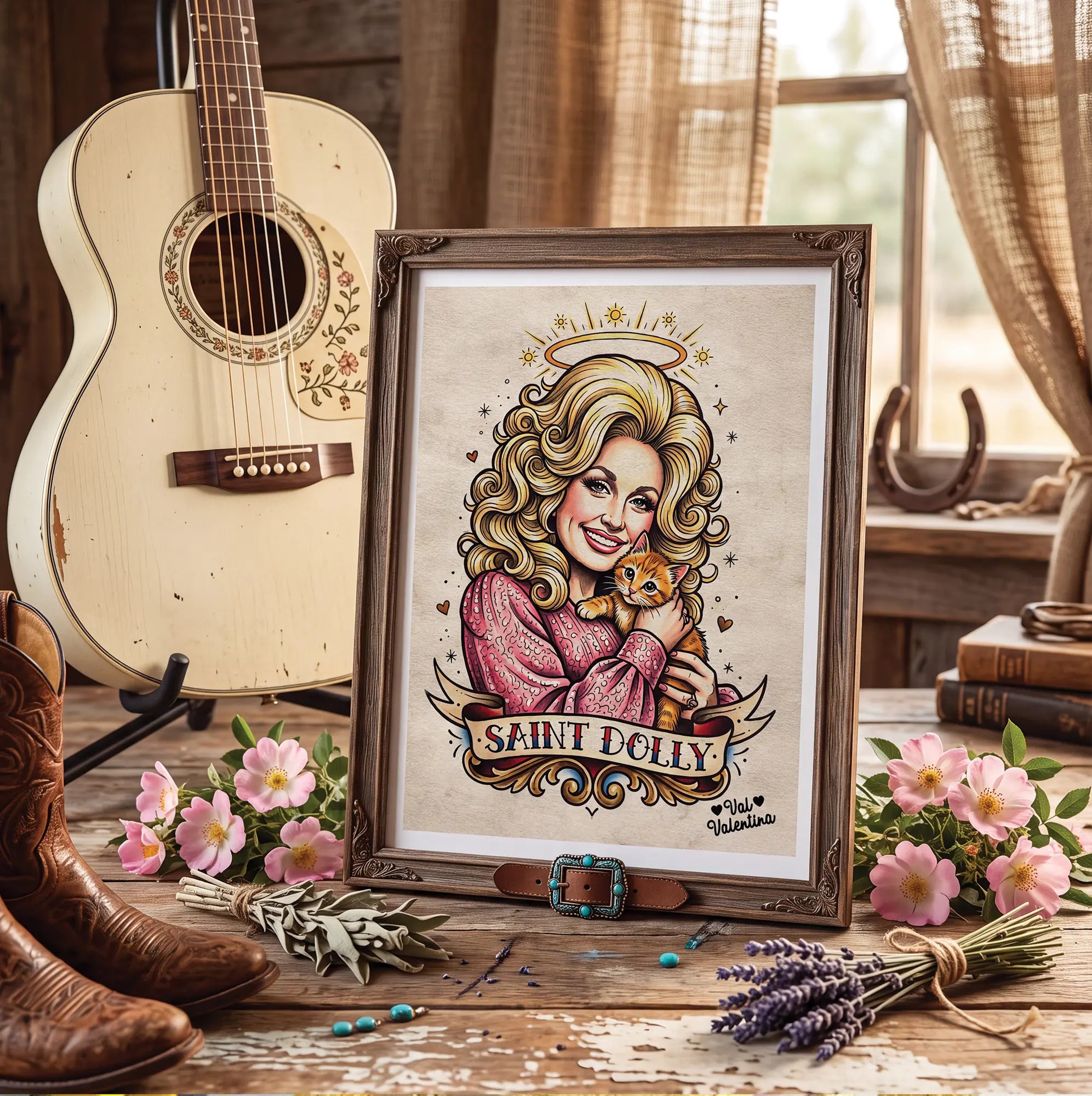 Saint Dolly 6 x 8 Giclée Print - Original Art