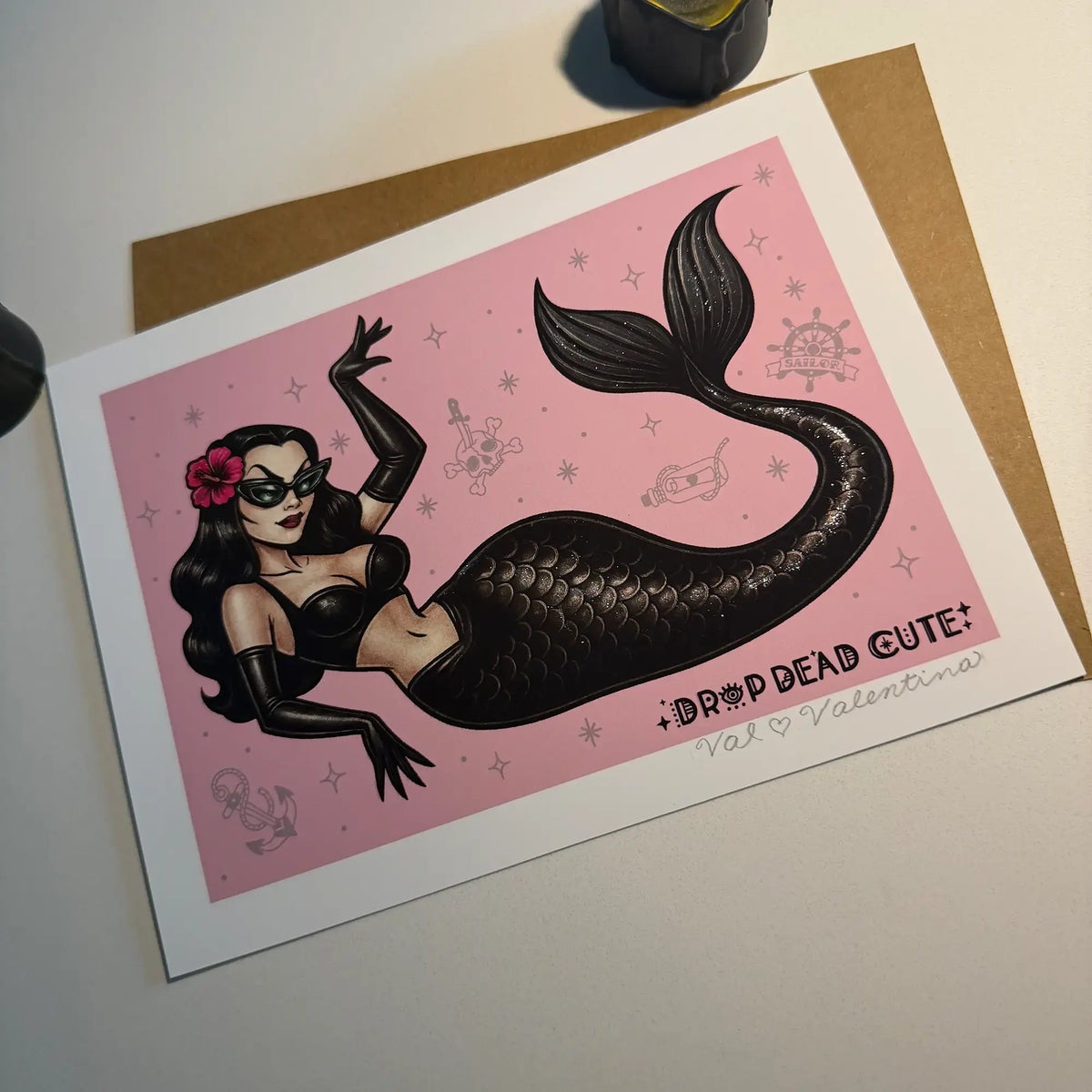 Dark Siren 8 x 6 - Illustration Pin-Up, Fine Art Giclée Print