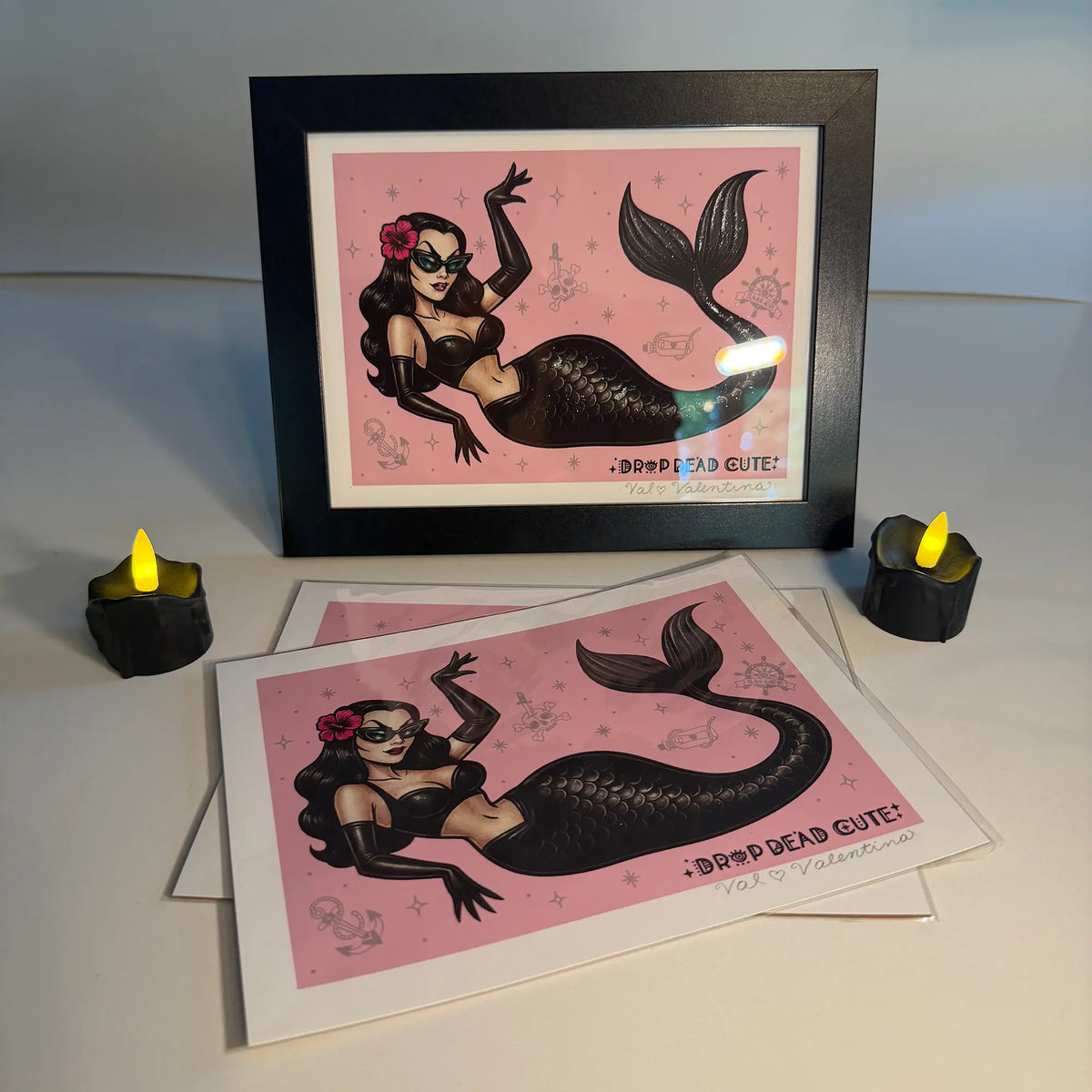 Dark Siren 8 x 6 - Illustration Pin-Up, Fine Art Giclée Print