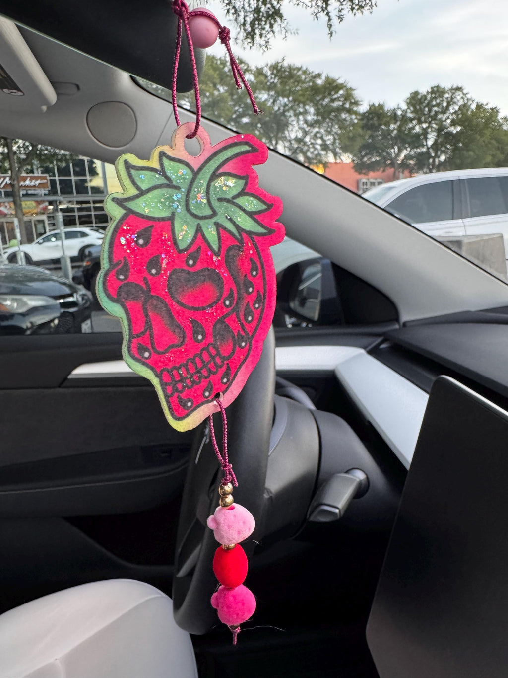 Skull Strawberry Car Freshie
