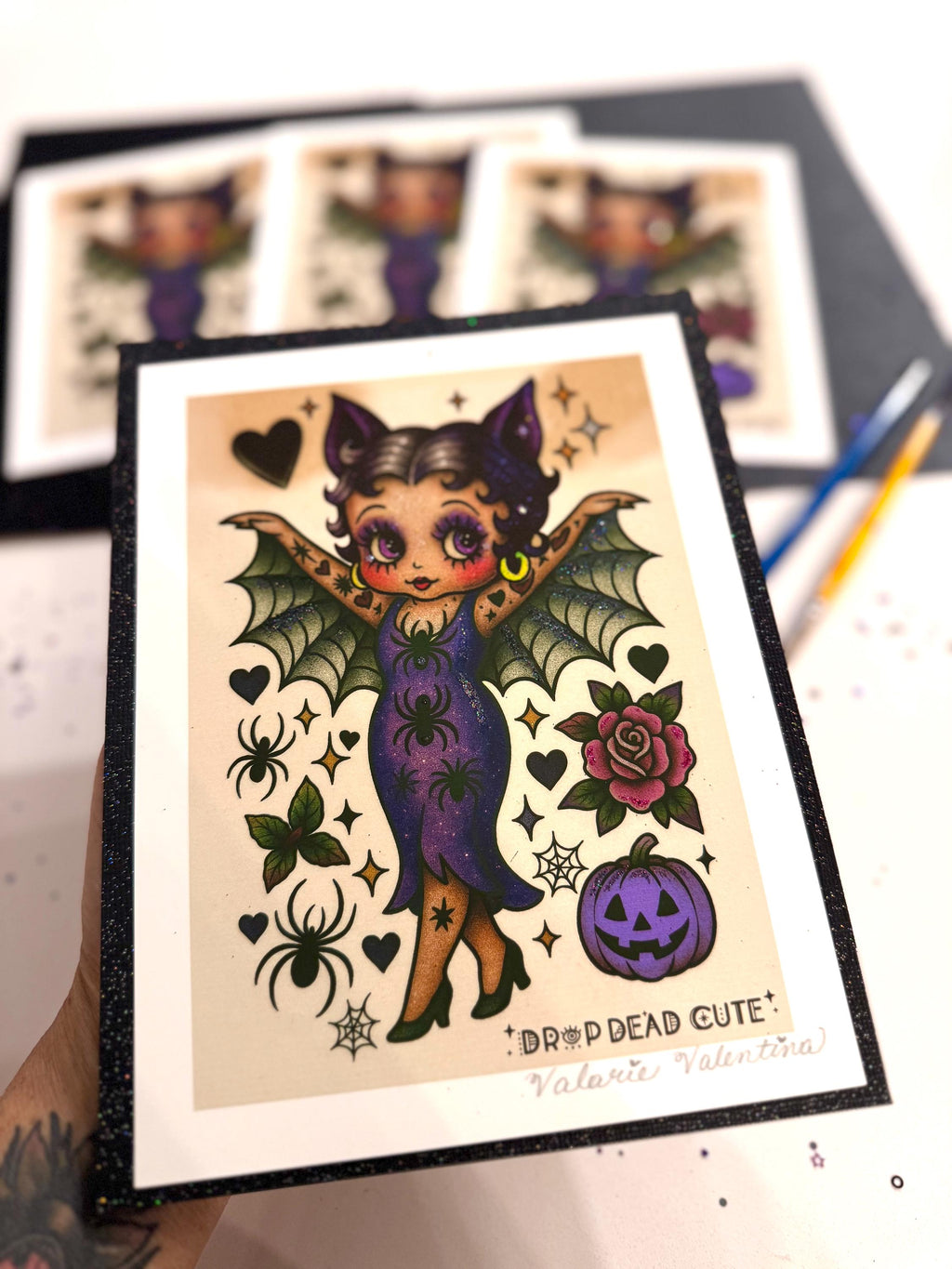 Batty Boo Tattoo Flash Art Print